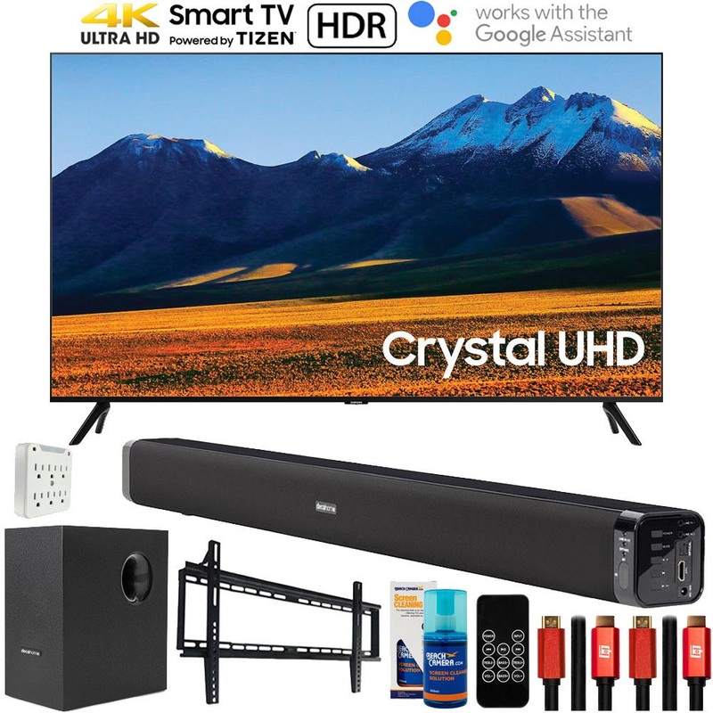 Samsung 86" TU9010 Crystal UHD 4K Smart TV 2021 with Deco Gear Home Theater Bundle