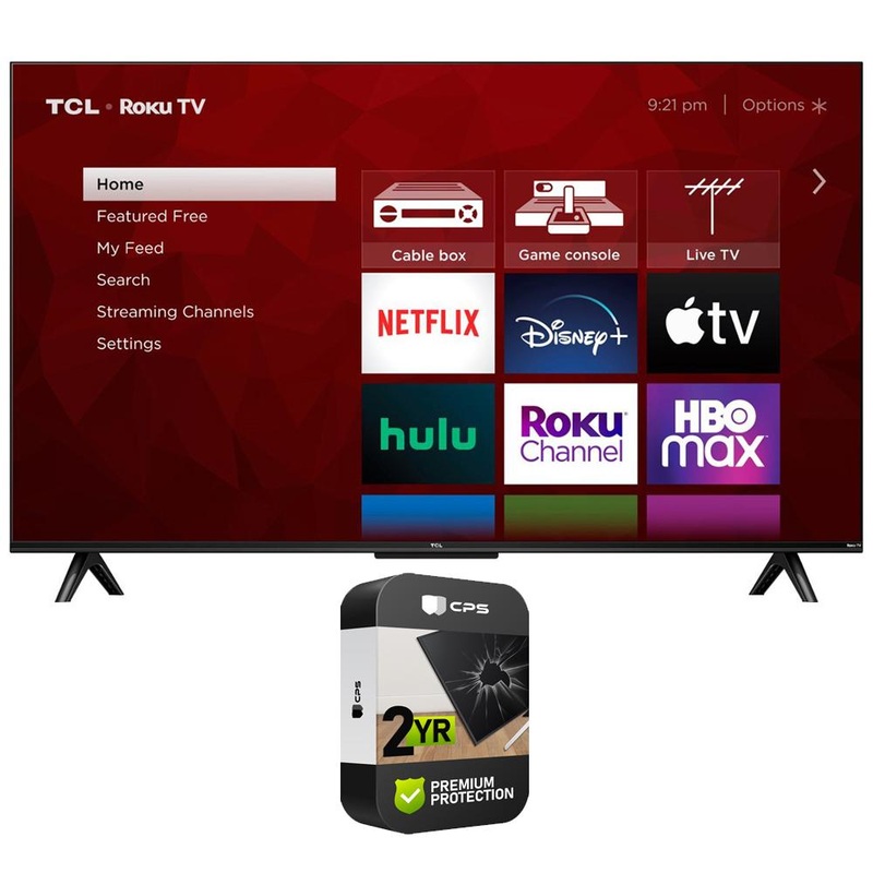 TCL 43" Class 4-Series 4K UHD HDR Smart Roku TV with 2 Year Extended Warranty