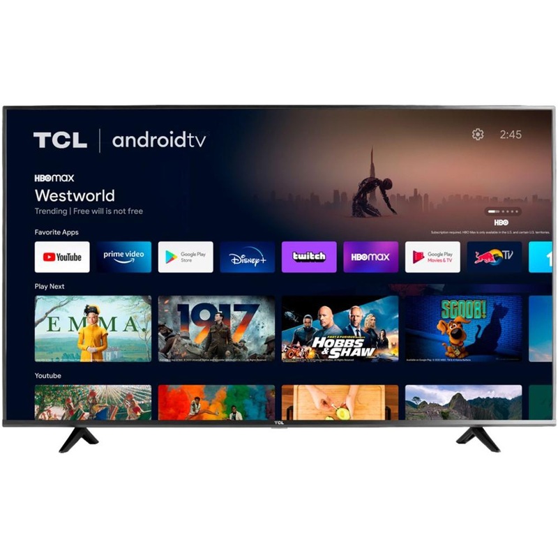 TCL 43-inch Class 4-Series 4K UHD HDR Smart Android TV - 43S434, 2021 Model