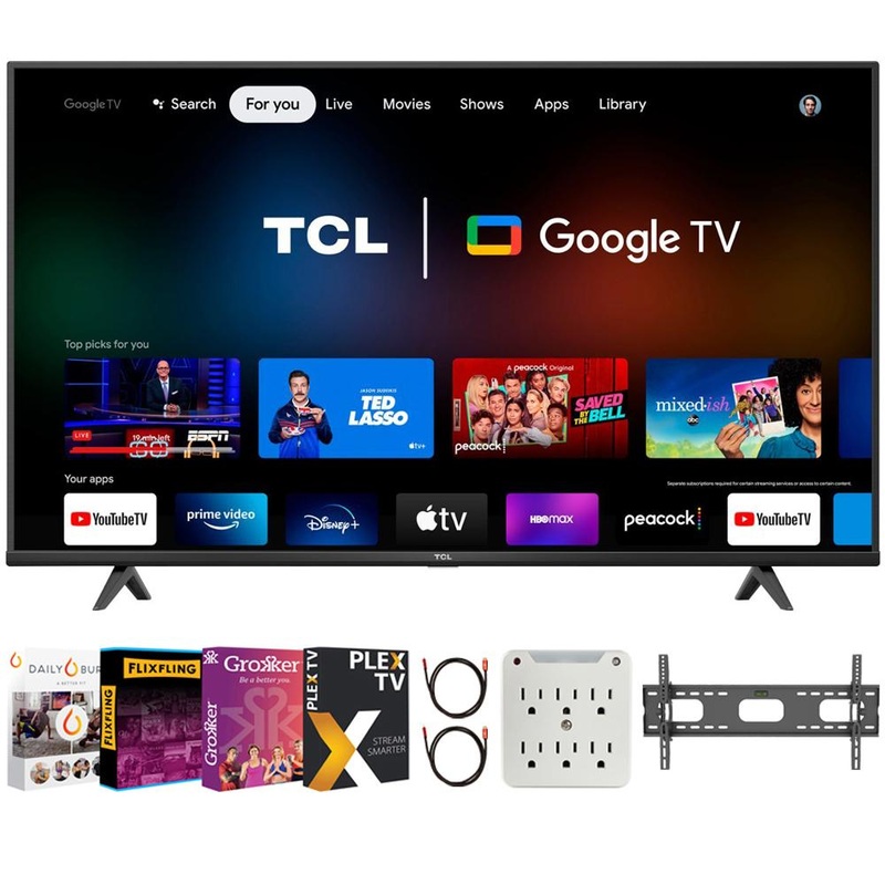 TCL 65" Class 4-Series 4K UHD HDR Smart Google TV 2022 Model with Streaming Pack