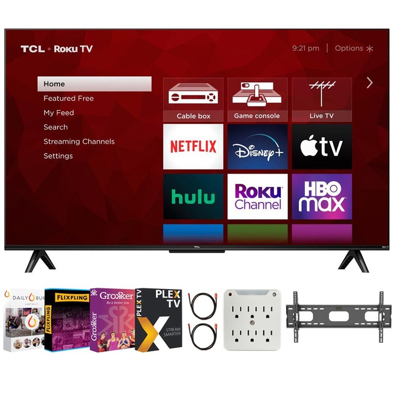 TCL 75" Class 4-Series 4K UHD HDR Smart Roku TV with Movies Streaming Pack