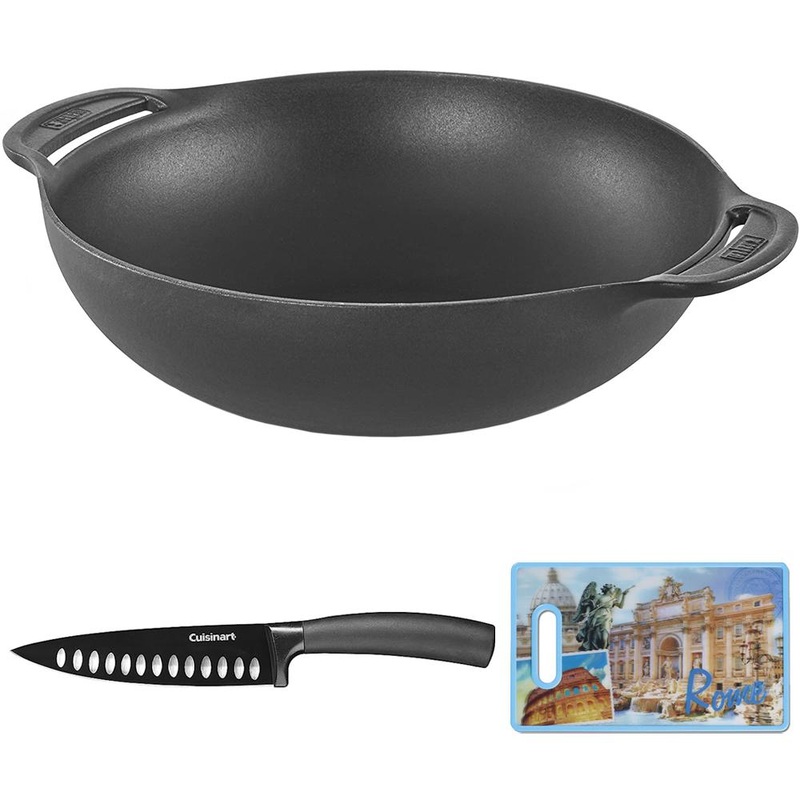 Weber 7425 Gourmet BBQ System Wok w/ 6" Chef's Knife + 3D Cutting Board