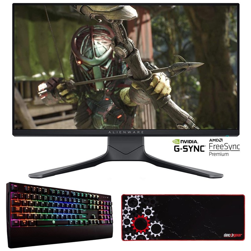 Alienware 24.5" 240Hz Gaming Monitor, FHD, True 1ms, IPS w/ Deco Keyboard Bundle