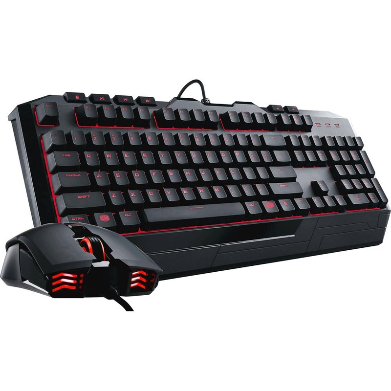 Cooler Master SGB-3031-KKMF1-US Devastator II Gaming Keyboard and Mouse Combo, Red LED