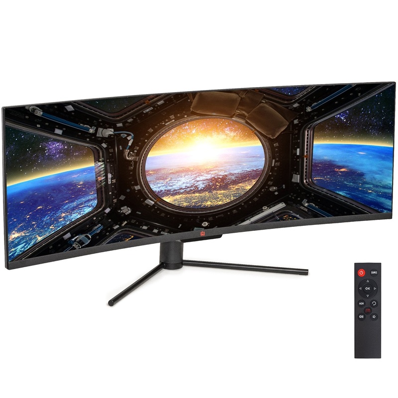 Deco Gear 49" Curved Ultrawide LED 3840x1080 HDR400 FreeSync Gaming Monitor - Refurbished