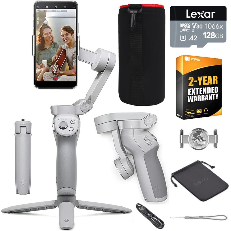 DJI OM 4 SE 3-Axis Smartphone Gimbal Stabilizer & Tripod w/ Accessory Bundle