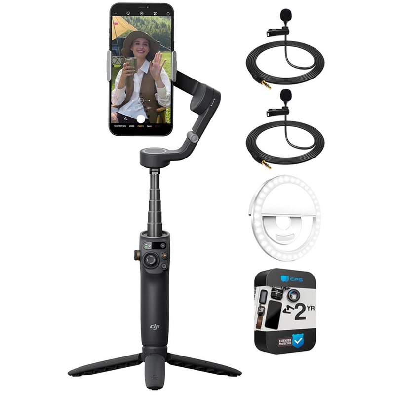 DJI Osmo Mobile 6 Smartphone Gimbal Stabilizer with 2 Year Warranty Bundle