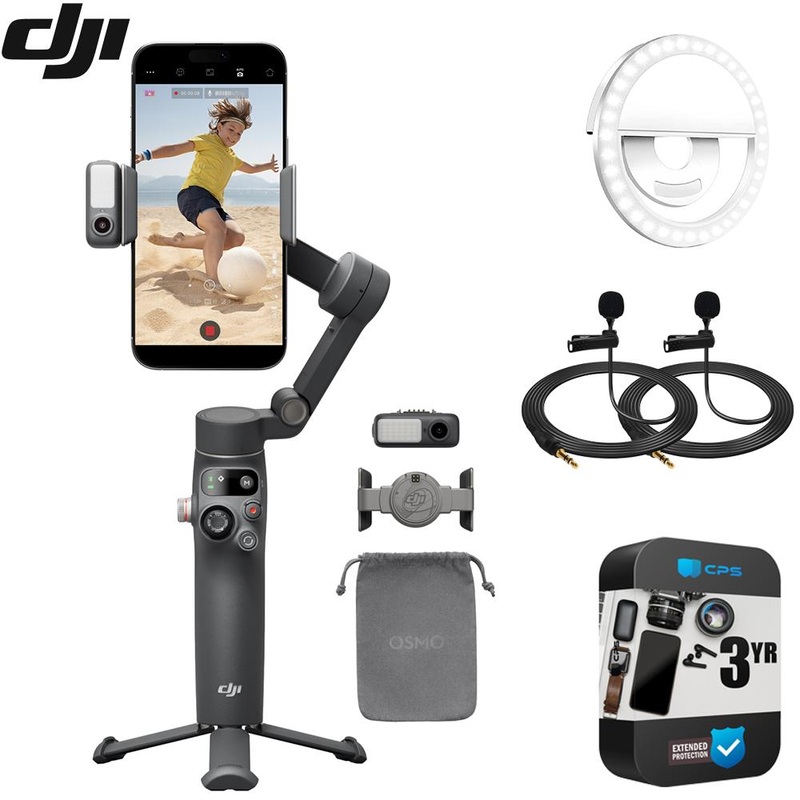 DJI Osmo Mobile 7P Gimbal Stabilizer f/ Smartphone 3Axis Phone + 2YR Protection Pack
