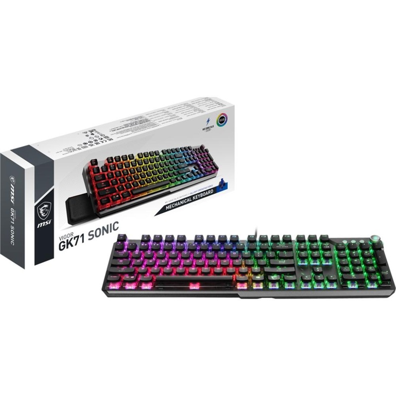 MSI Vigor GK71 Sonic Blue Switches Gaming Keyboard - VIGORGK71SB