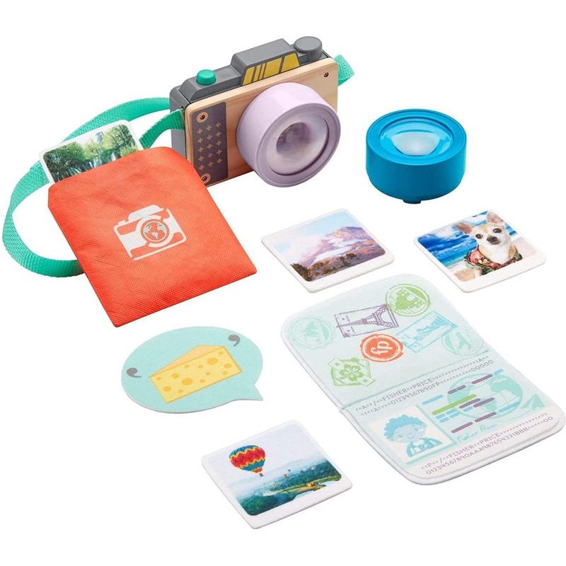 Fisher Price Click Away Camera Set, 10-piece Camera/Photography Play Set