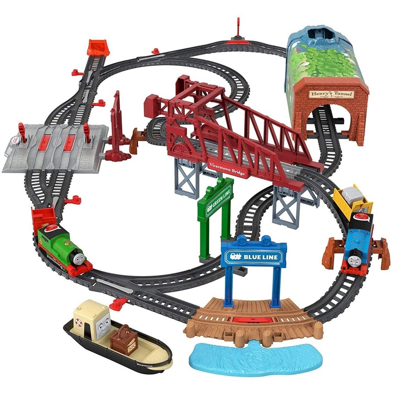 Fisher Price Thomas & Friends Motorized Talking Thomas & Percy Train and Track Set