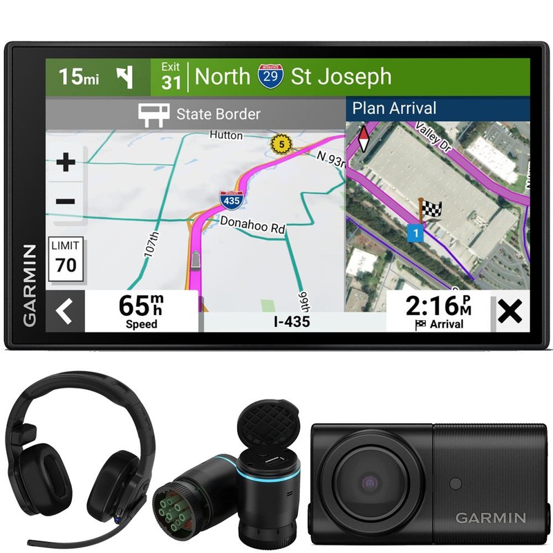 Garmin dezl OTR610 6" GPS Truck Navigator + dezl 200 Headset Exclusive Bundle
