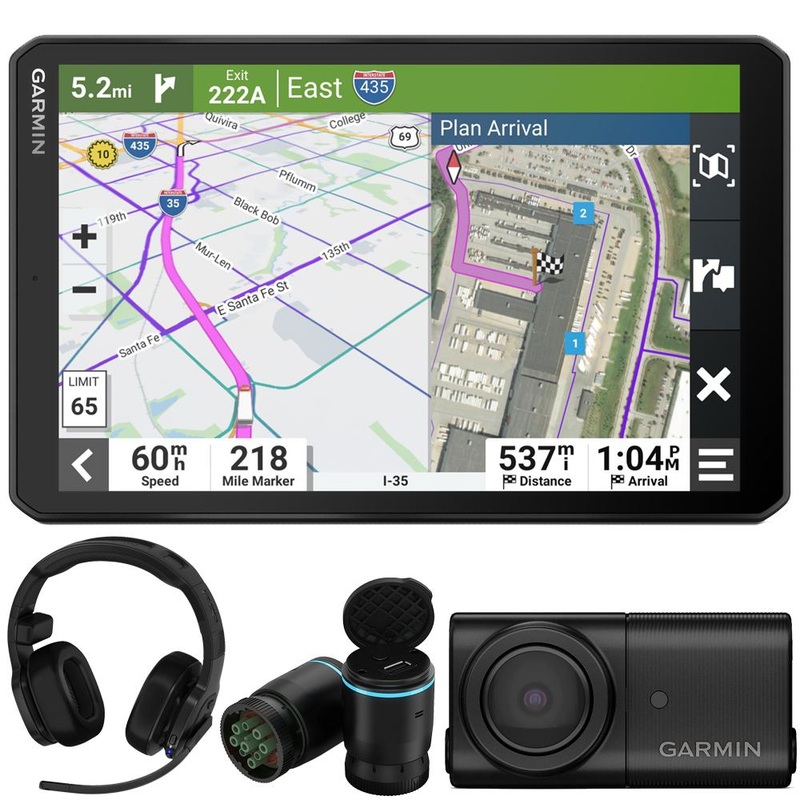 Garmin dezl OTR810 8" GPS Truck Navigator + dezl 200 Headset Exclusive Bundle
