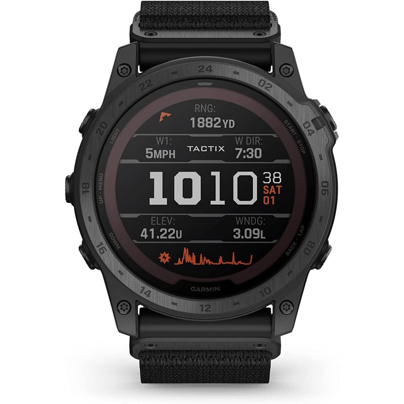 Garmin tactix 7 Pro Ballistics Edition Tactical GPS Watch with Black Silicone Band