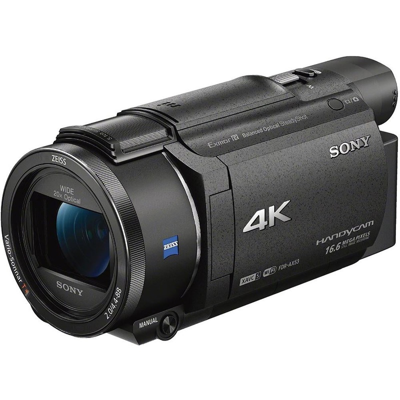 Sony FDR-AX53/B 4K Handycam Camcorder with Exmor R CMOS Sensor - OPEN BOX
