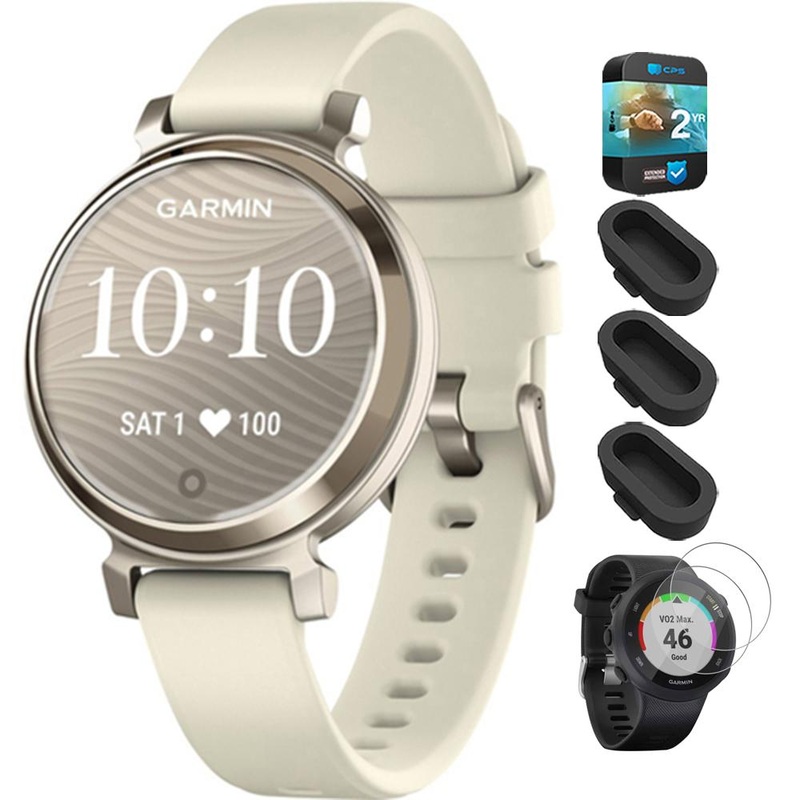 Garmin Lily 2 Smartwatch Cream Gold with Coconut Band + 2 Year Warranty Bundle
