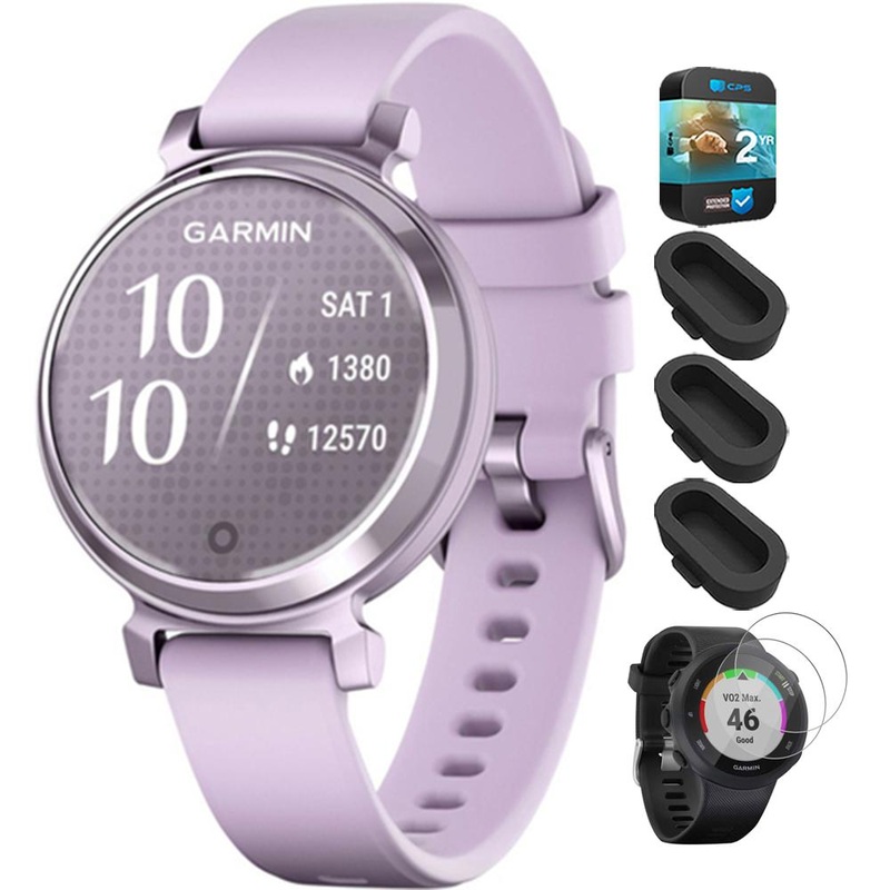 Garmin Lily 2 Smartwatch Metallic Lilac with Lilac Band + 2 Year Warranty Bundle