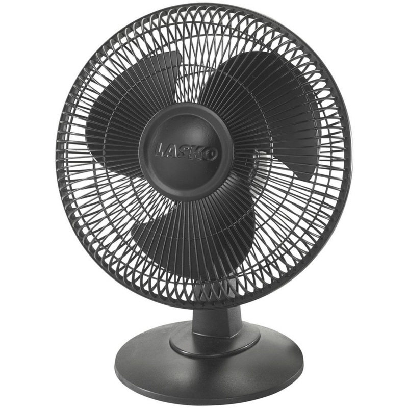 Lasko 12" Table Fan in Black with 3-Speed - 2017