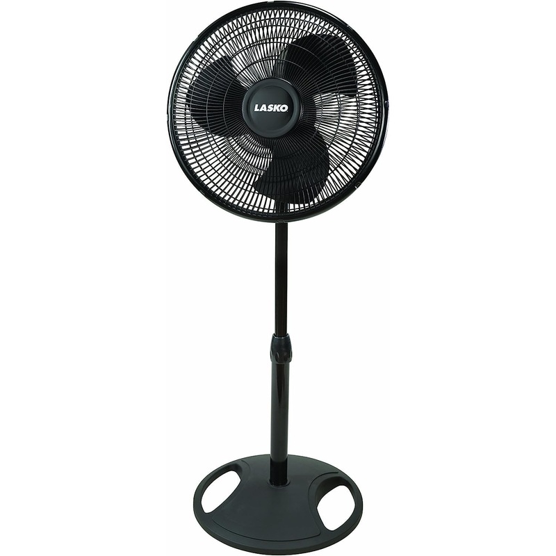 Lasko 16" Oscillating Stand Fan Blk