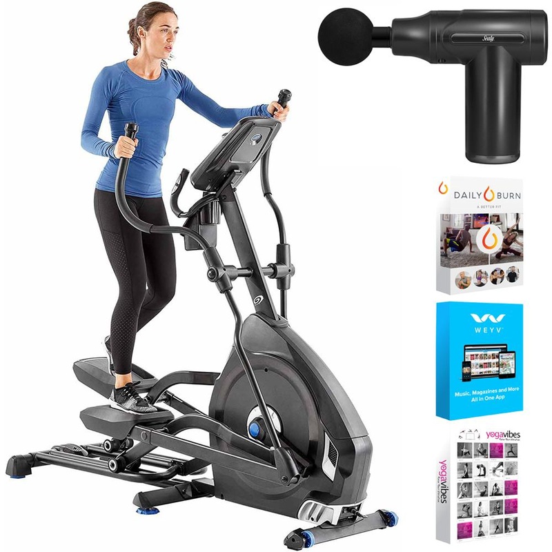 Schwinn Nautilus E616 Elliptical with Bluetooth Console + Massage Gun Bundle