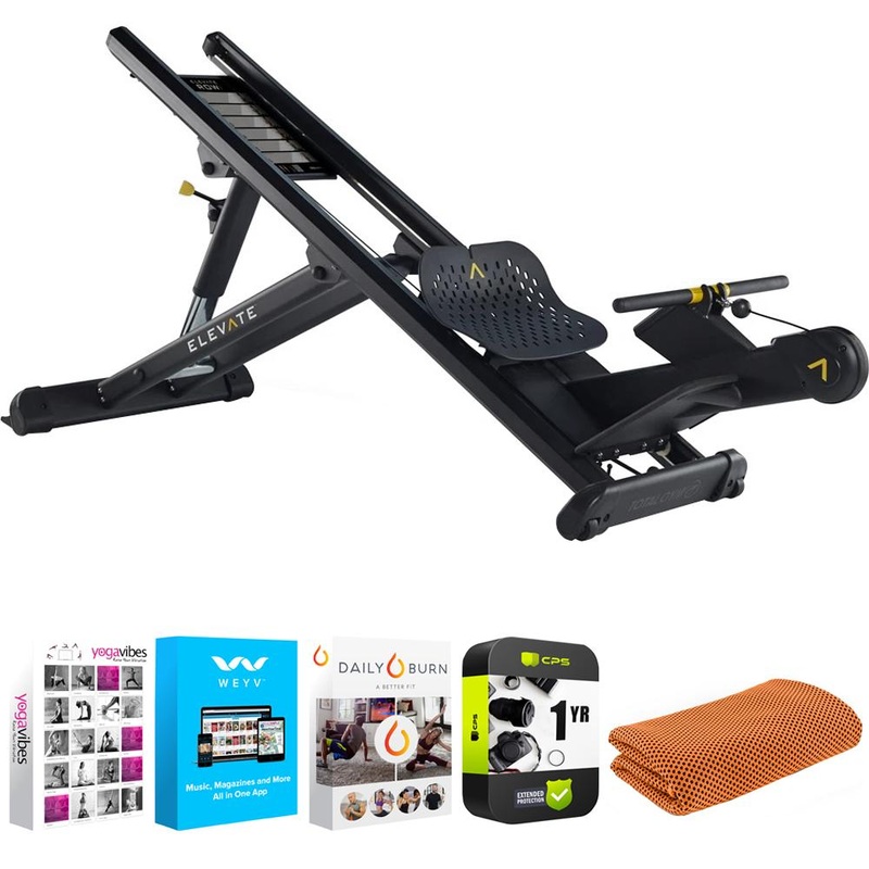 Total Gym ELEVATE Row ADJ Exercise Equipment with Warranty Bundle