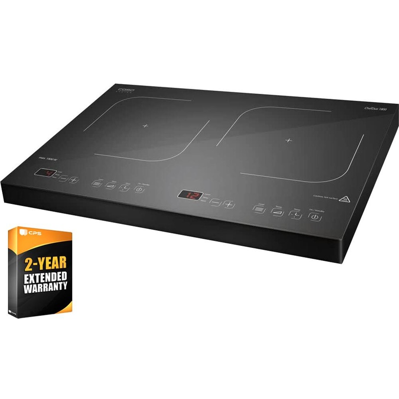 Caso 12221 Chef Duo 1800W Portable Double Induction Cooker + 2 Year Extended Warranty