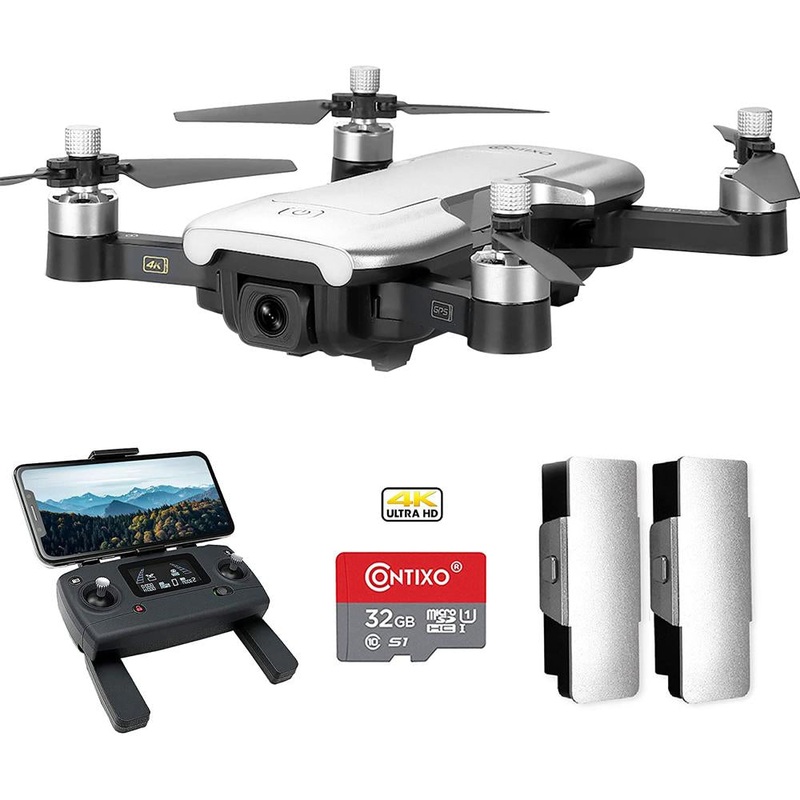 Contixo F30 Drone Quadcopter with Wifi 4K UHD Camera and GPS Tracking - Open Box