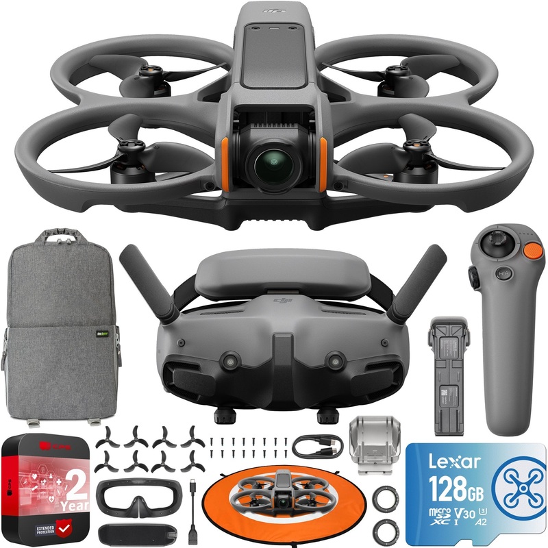 DJI Avata 2 FPV Drone Fly More Combo (1 Battery) + Goggles 3 + RC Motion 3 Bundle
