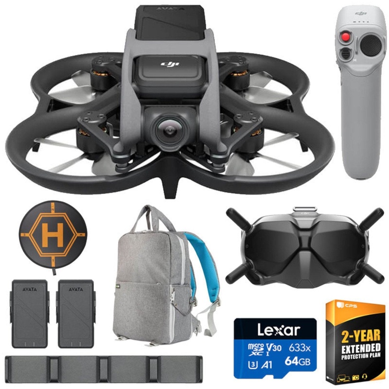 DJI Avata Fly Smart Combo with FPV Goggles V2 and Motion Controller with FMK Bundle