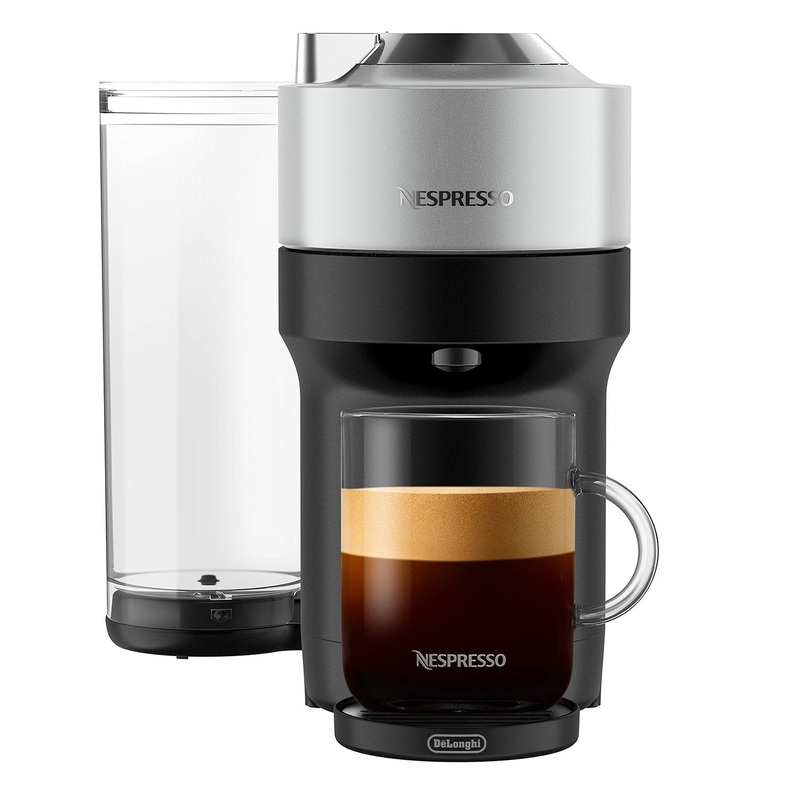 Nespresso Vertuo Pop+ Deluxe Espresso Machine (Titan): 5 Cup Sizes, Compact, 30s Heat Up