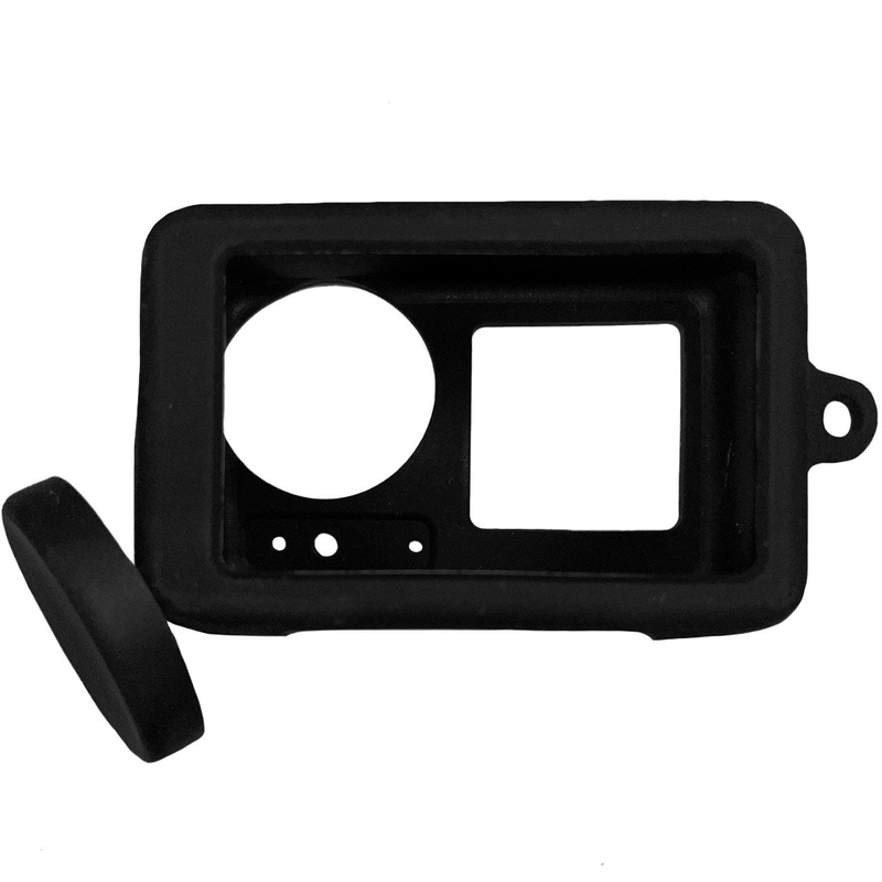 Deco Essentials DJI Silicone Protective Case for Osmo Action 3 and 4, Black