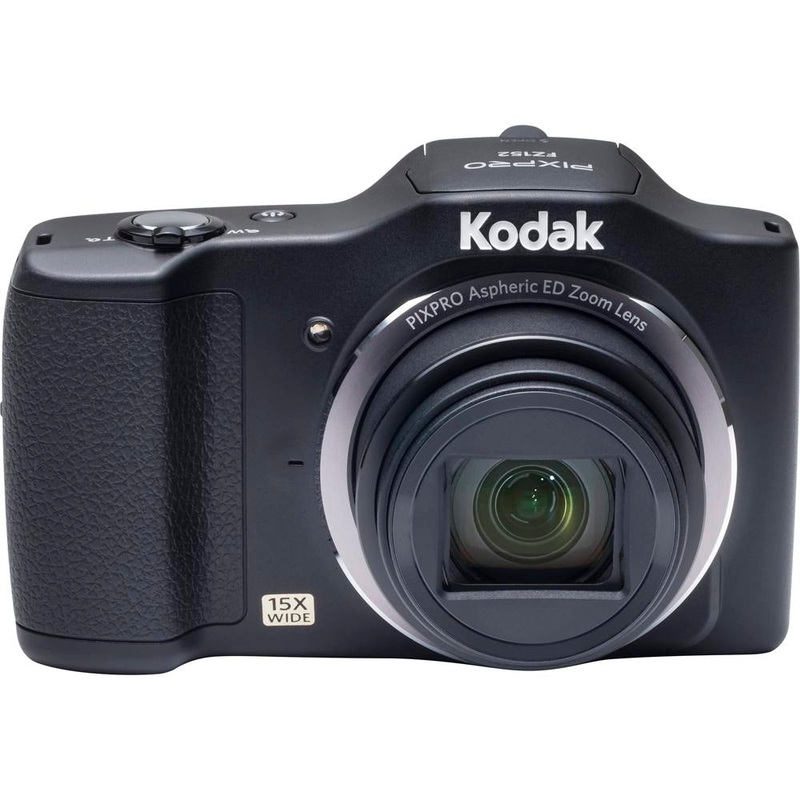 Kodak PIXPRO FZ152 16.2 Megapixel Compact Camera with 3" LCD Screen - Black - Open Box