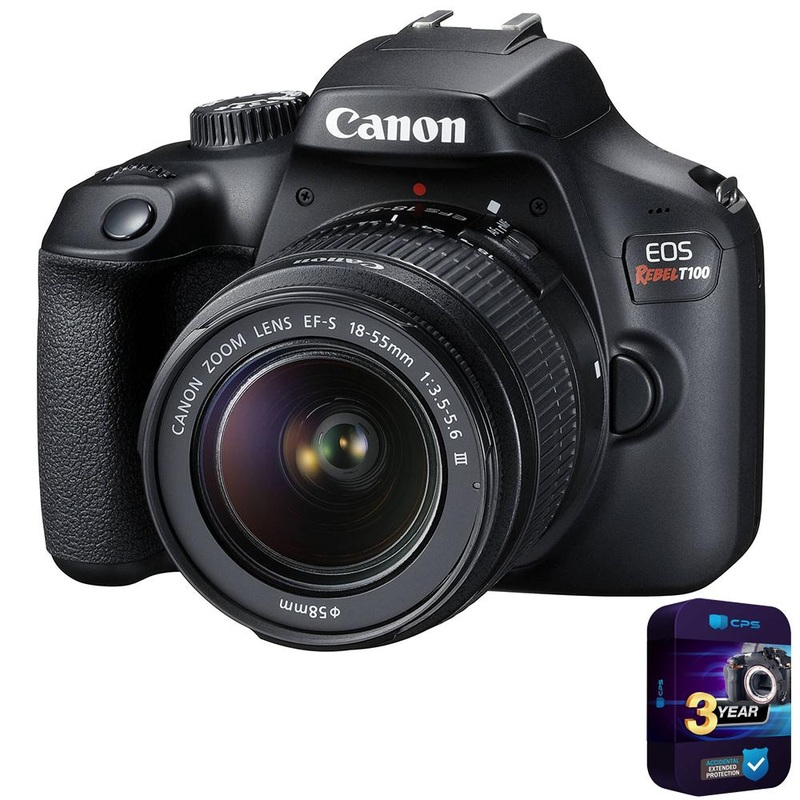 Canon EOS Rebel T100 / 4000D DSLR Camera 18-55mm F3.5-5.6 IS III Kit + 3 YEAR Warranty