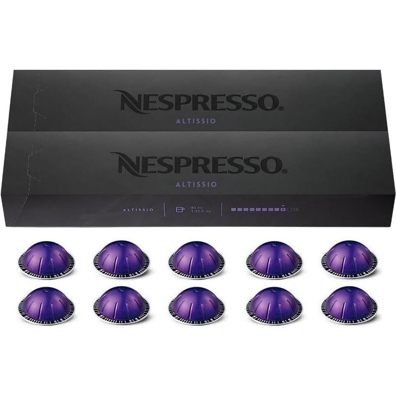 Nespresso Vertuo Altissio Ristretto/Espresso Capsules, 20-Pack