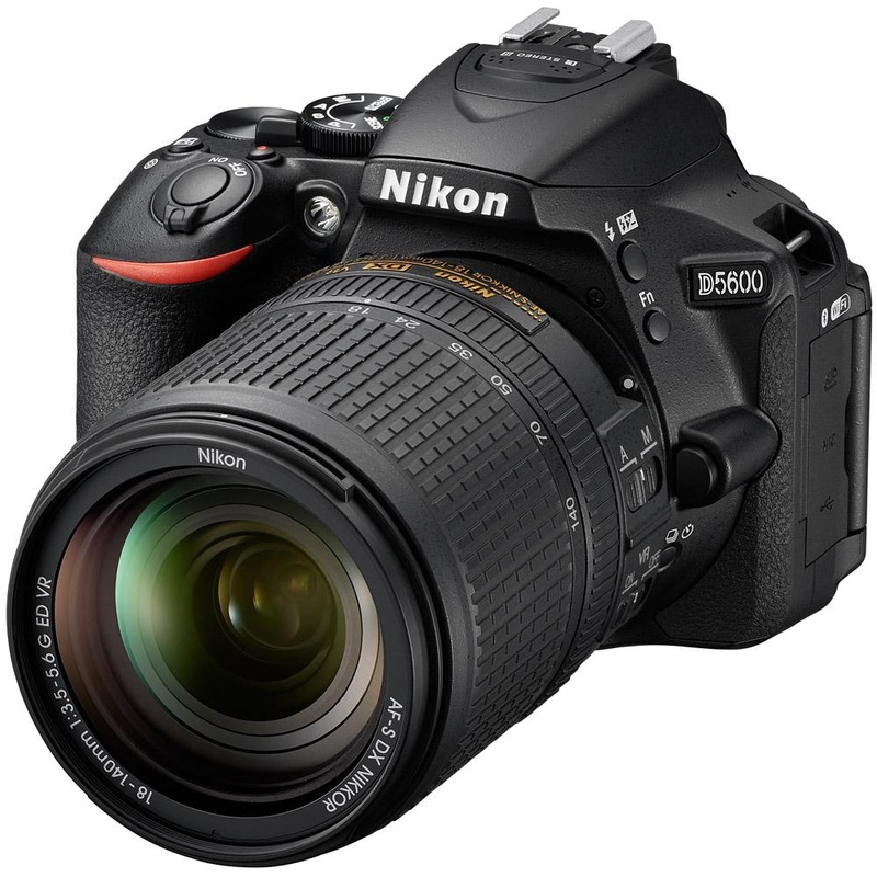 Nikon D5600 24.2 MP DX-Format DSLR Camera w/AF-S 18-140mm f/3.5-5.6G ED VR Lens REFURB