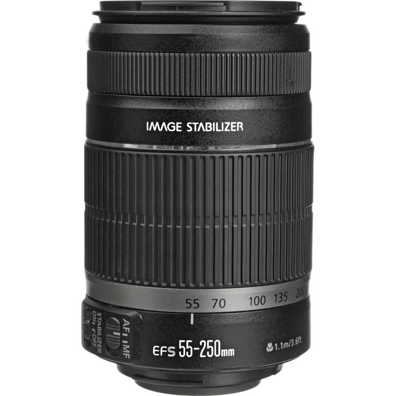 Canon EF-S 55-250mm f/4-5.6 IS II (Stabilized) Telephoto Lens with Canon USA Warranty