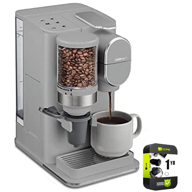 Cuisinart Conical Burr Grind and Brew Single-Serve Coffeemaker Gray + Warranty