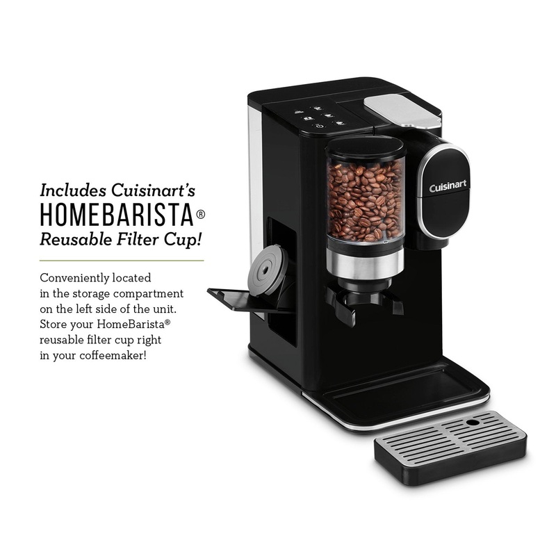 Cuisinart Grind and Brew Single-Serve Coffeemaker with Accessories Bundle