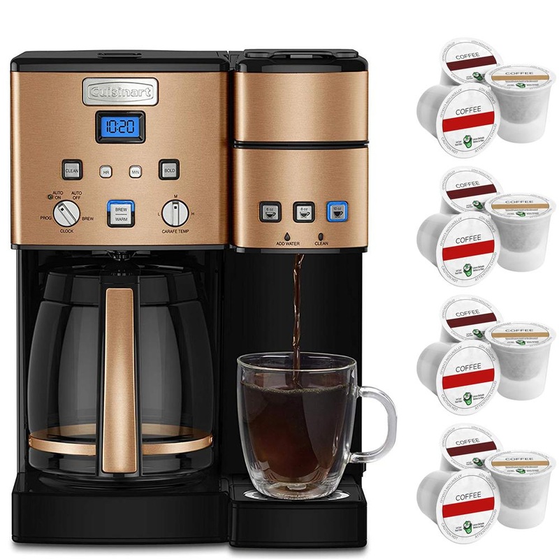 Cuisinart SS-15CP 12-Cup Coffeemaker and Single Serve Brewer 3 Year Warranty +12 K CUPs