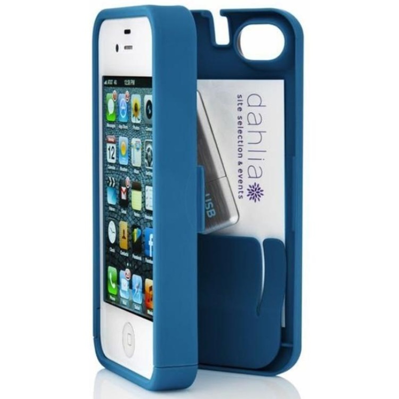 EYN Galaxy Silicone S4 Phone Case with Storage Space- Peacock