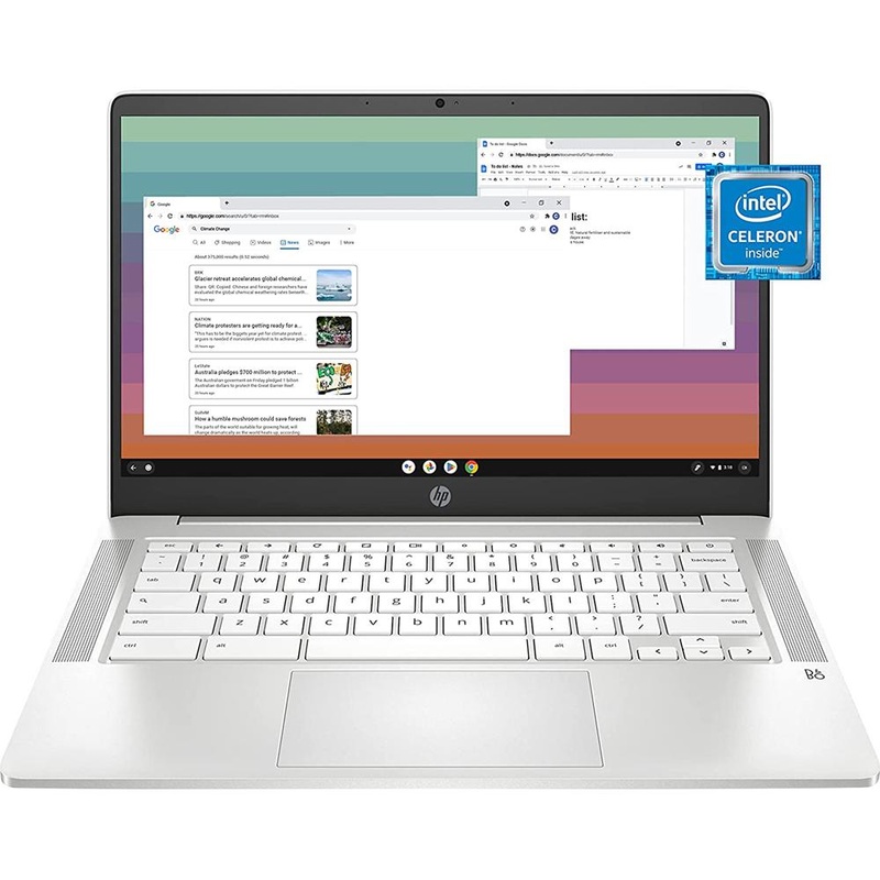 Hewlett Packard 14ANA0240NR 14-inch Touchscreen Laptop in Ceramic White - 60F62UA#ABA - Open Box