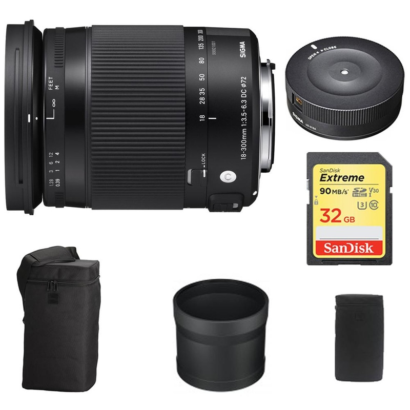 Sigma 18-300mm F3.5-6.3 DC Macro OS HSM Lens Contemporary for Canon w/ Dock Kit