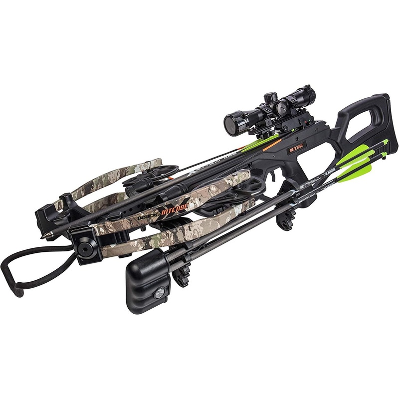 Bear Archery Intense Crossbow Kit with Scope, Quiver, and Bolts - Veil Stoke