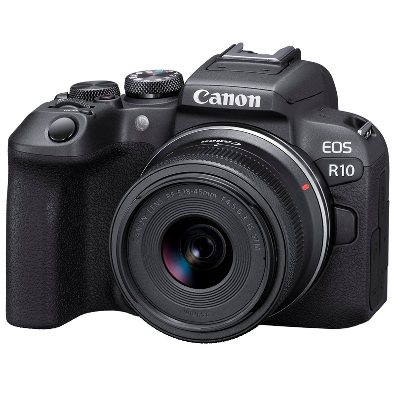 Canon EOS R10 Mirrorless APS-C Camera with RF-S 18-45MM F4.5-6.3 IS STM Lens 5331C009