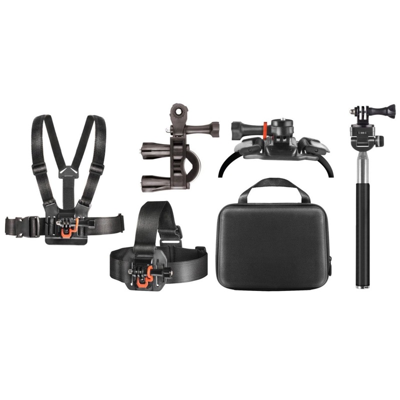 Deco Essentials Outdoor Action Kit with Clip Head Mount for Action Camera
