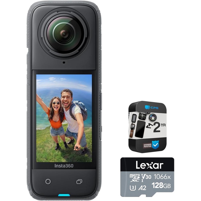 Insta360 X4 360 Camera Tiny 2.7K Waterproof Action Camera w/ Warranty Bundle