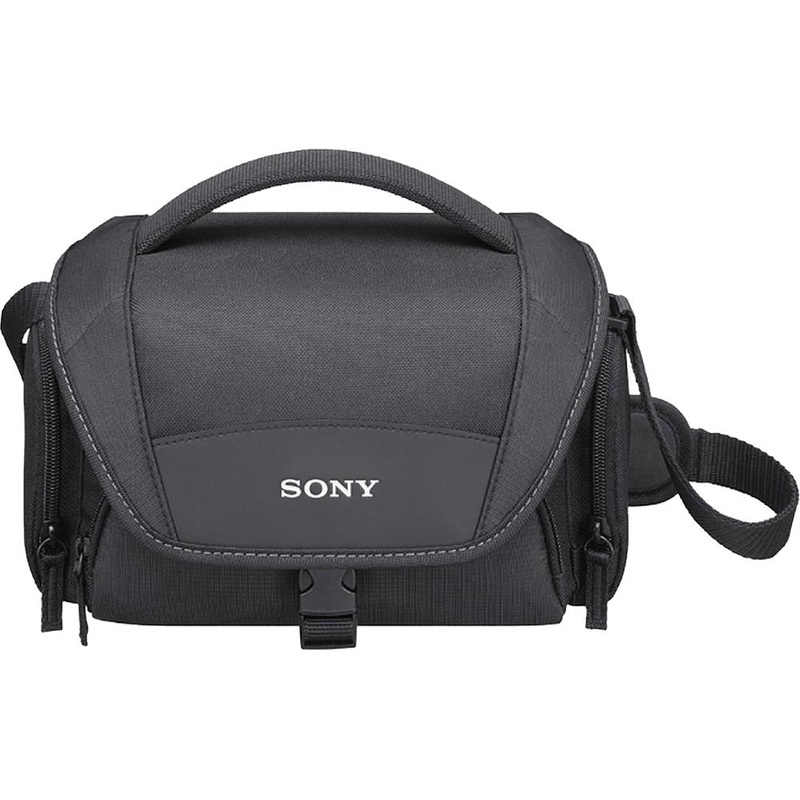 Sony Soft Carrying Case for Cyber-Shot and Alpha Cameras Black - Open Box