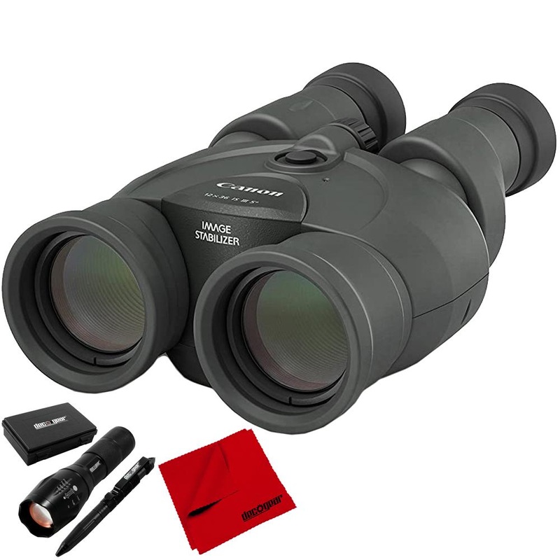 Canon 9526B002 12 x 36 IS III Binoculars + Deco Gear Tactical Kit