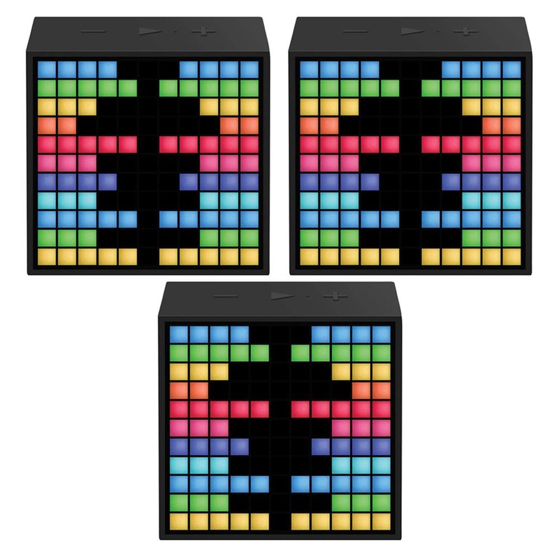Divoom Timebox Mini Intelligent LED Light Bluetooth Speaker & Alarm 3 Pack