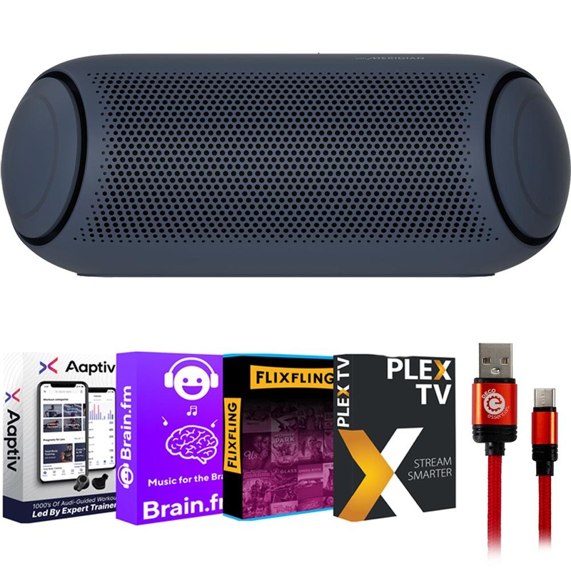 LG XBOOM Go PL7 Portable Bluetooth Speaker Meridian Technology + Deco Gear Bundle